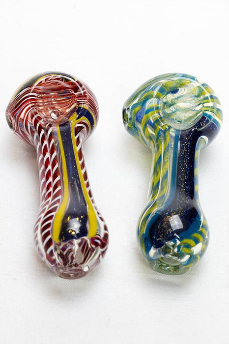 3.5" Heavy dichronic 6241 Glass Spoon Pipe