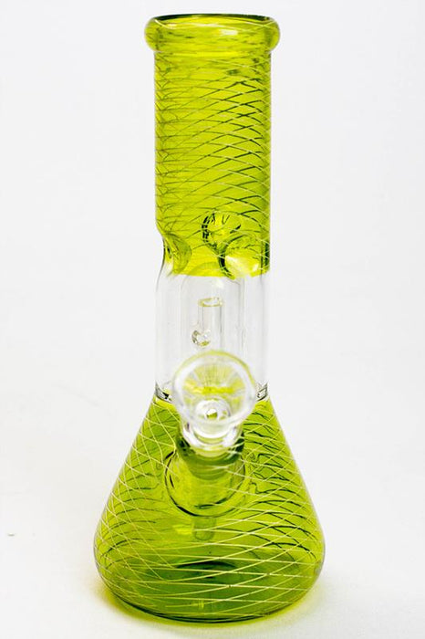 8" single dome percolator assorted color water bong