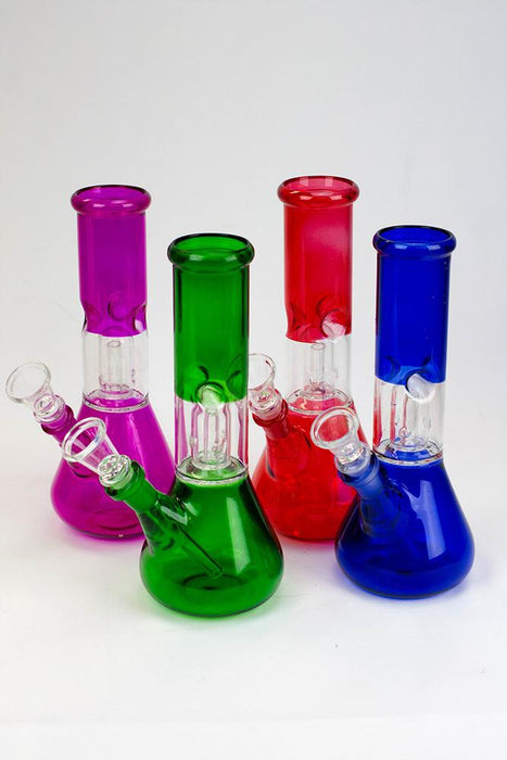 8" single dome percolator color painted water bong