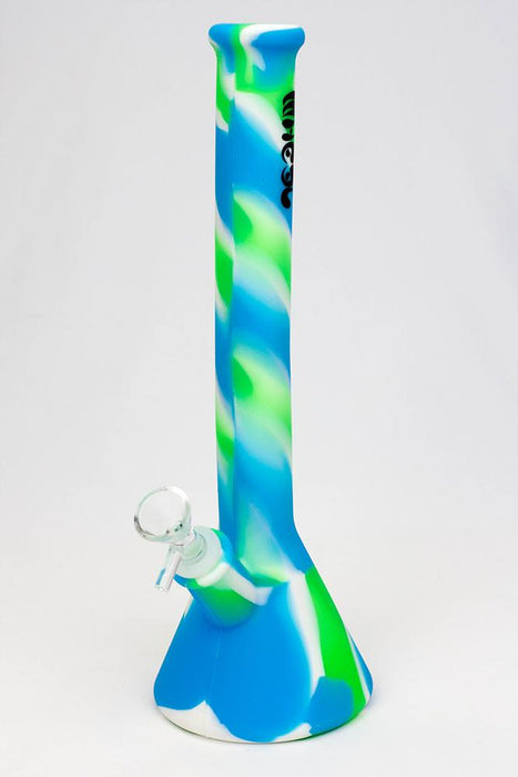 12" color silicone water bong