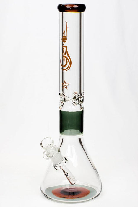 16" Genie 9 mm color combination glass water bong