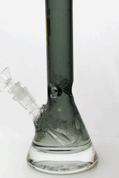 10" Infyniti color body clear bottom glass bong