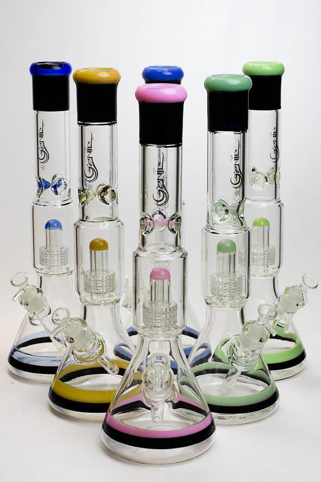 17" Genie shower head percolator glass water bongs ( GB20011 ) — Bong