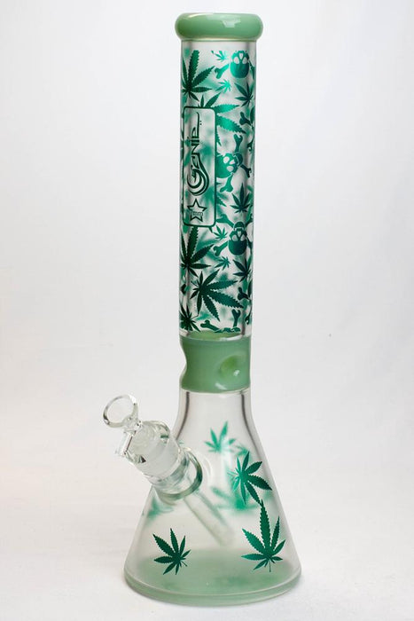16 in. Genie 7 mm frosted glass water bong