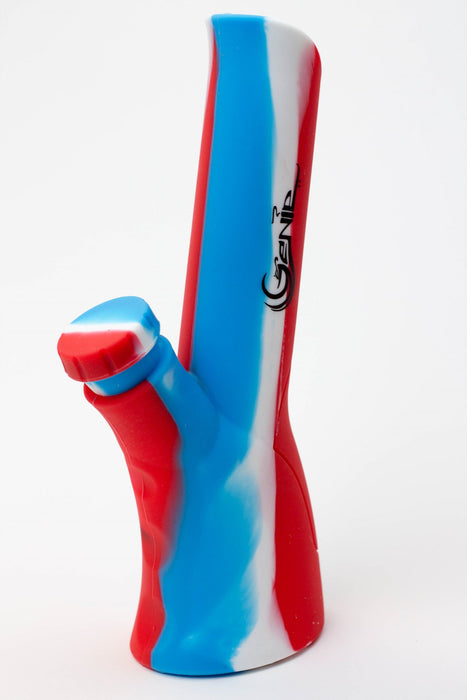 8.5" Genie multi colored silicone water bong