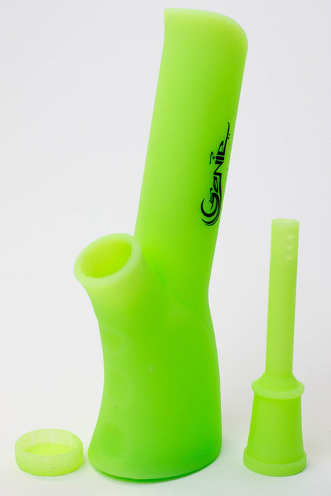 8.5" Genie Glow in the dark silicone water bong