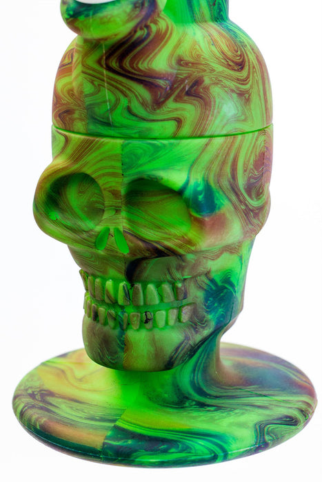11" Assorted design silicone detachable skull bong