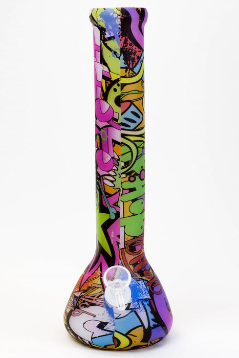 13" Assorted design detachable Silicone water bong
