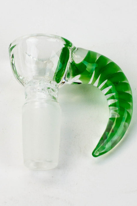 Built-in glass screen bowl with horn handle