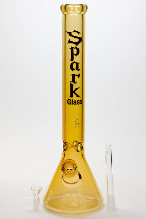 18" SPARK 7 mm tinted metallic color glass bong