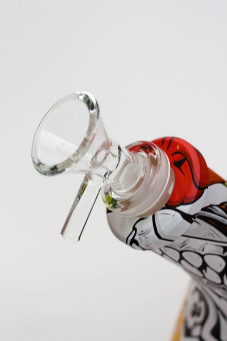 Genie 12" S1-Graphic 9mm glass beaker bong gift set