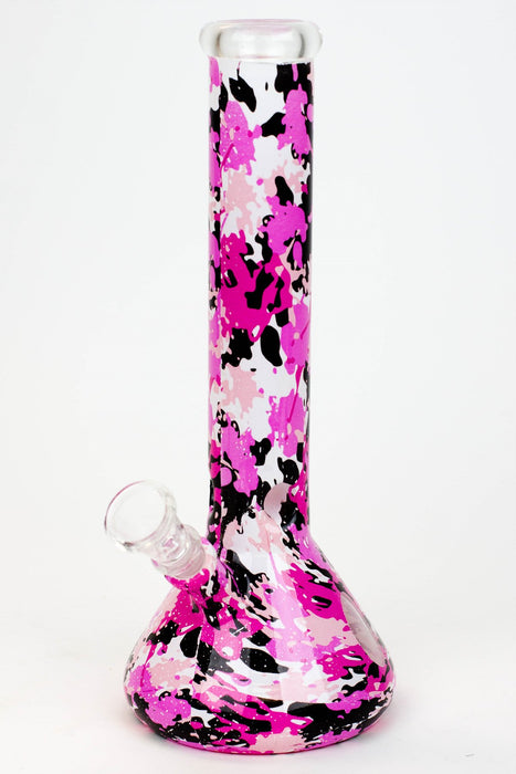 10" Graphic wrap glass water pipe