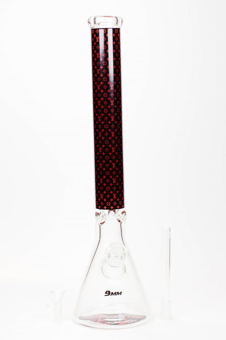 20" Luxury Patterned 9 mm glass water bong
