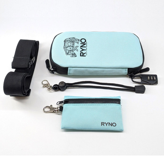 RYNO Smell Proof Bag W/Combo Lock + Shoulder & Wrist Straps