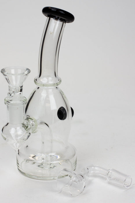 7"  2-in-1 fixed 3 hole stem diffuser bubbler