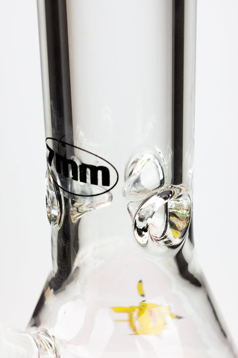 13.5" Cartoon 7 mm glass water beaker bong