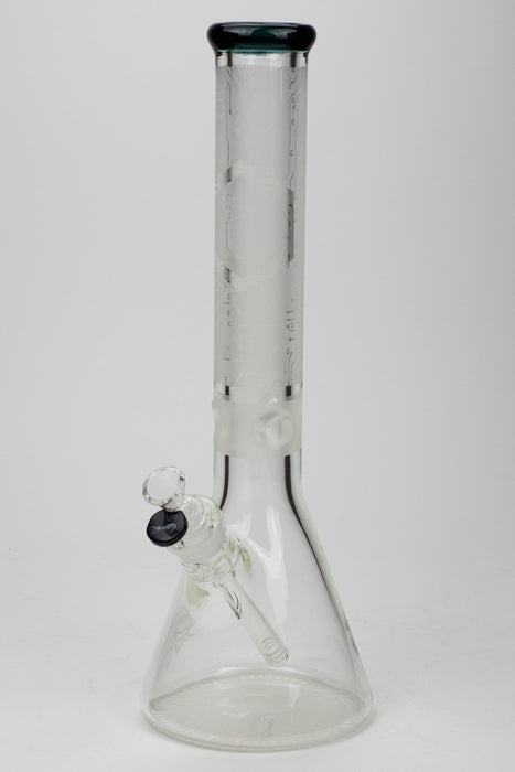 16" Genie 9 mm electric board graphic glass water bong