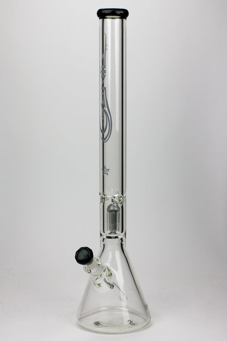 24" Genie 9 mm single percolator glass water bong