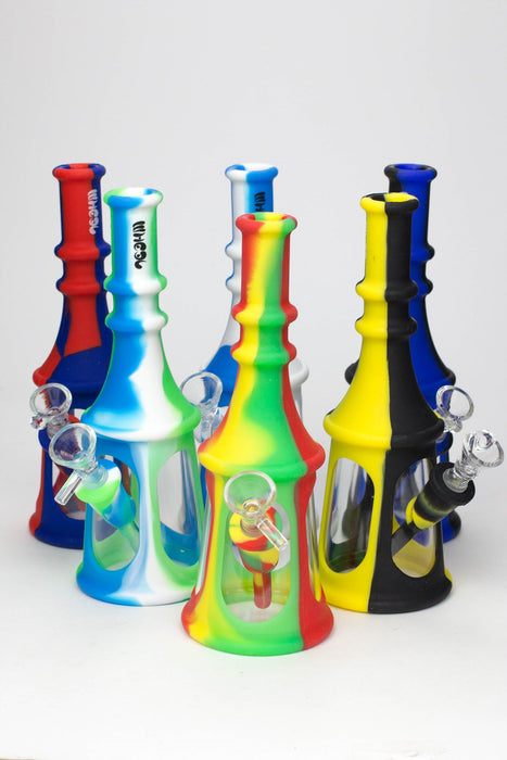 8.5" Acrylic and Silicone water bong - Assorted Colours