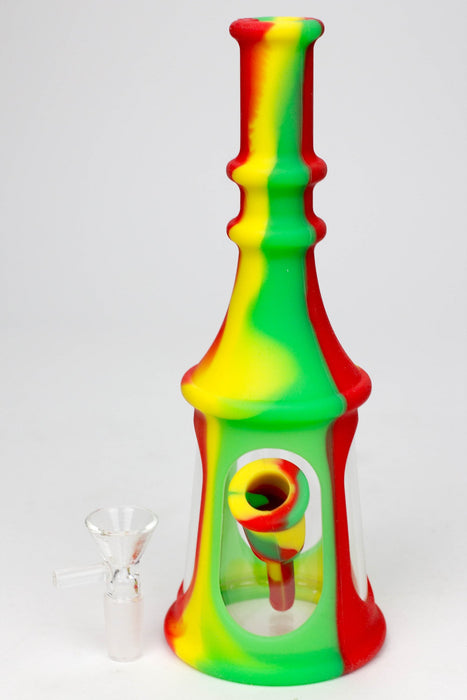 8.5" Acrylic and Silicone water bong - Assorted Colours