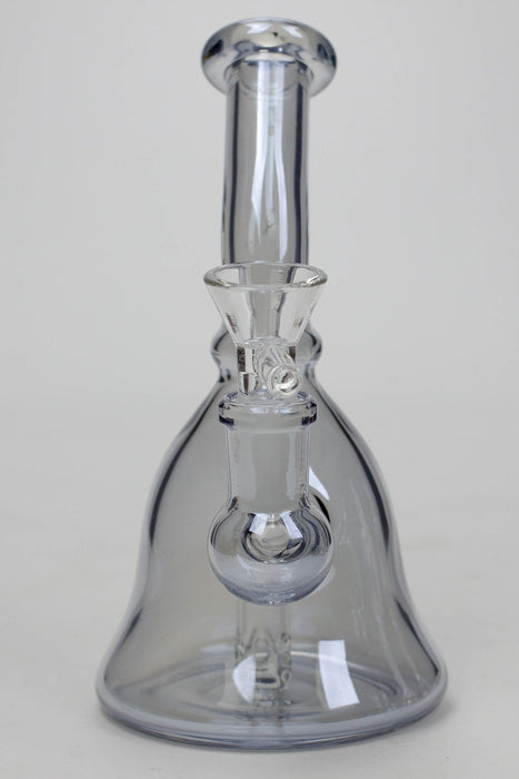 6" 2-in-1 fixed 3 hole diffuser bell Metallic tinted bubbler