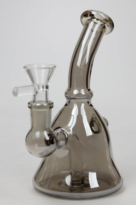 6" 2-in-1 fixed 3 hole diffuser bell Metallic tinted bubbler