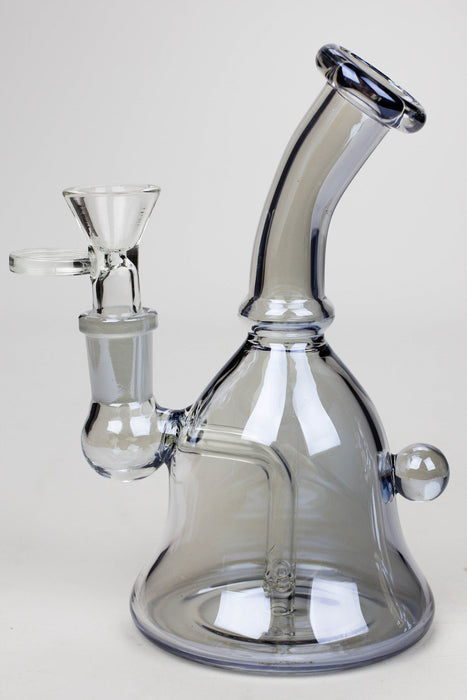 6" fixed 3 hole diffuser bell Metallic tinted bubbler