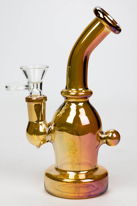 6.5" fixed 3 hole diffuser Metallic tinted bubbler