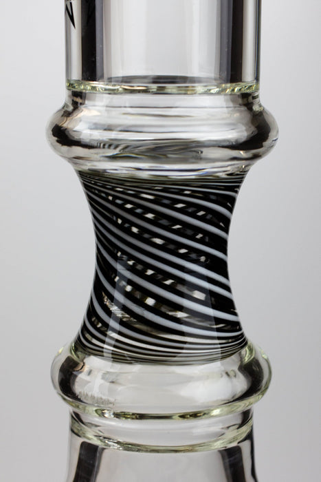 17.5" Genie 9 mm curved tube beaker water bong ( GB19092 )