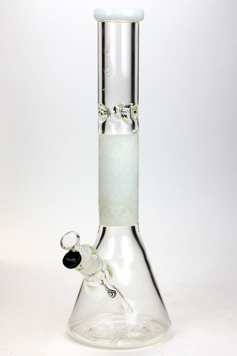 16" Genie 9 mm beaker glass water bong ( GB20022 )
