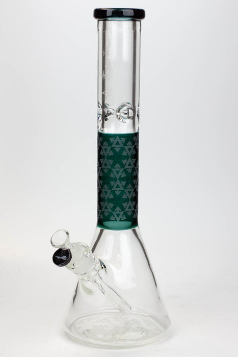 16" Genie 9 mm beaker glass water bong ( GB20022 )