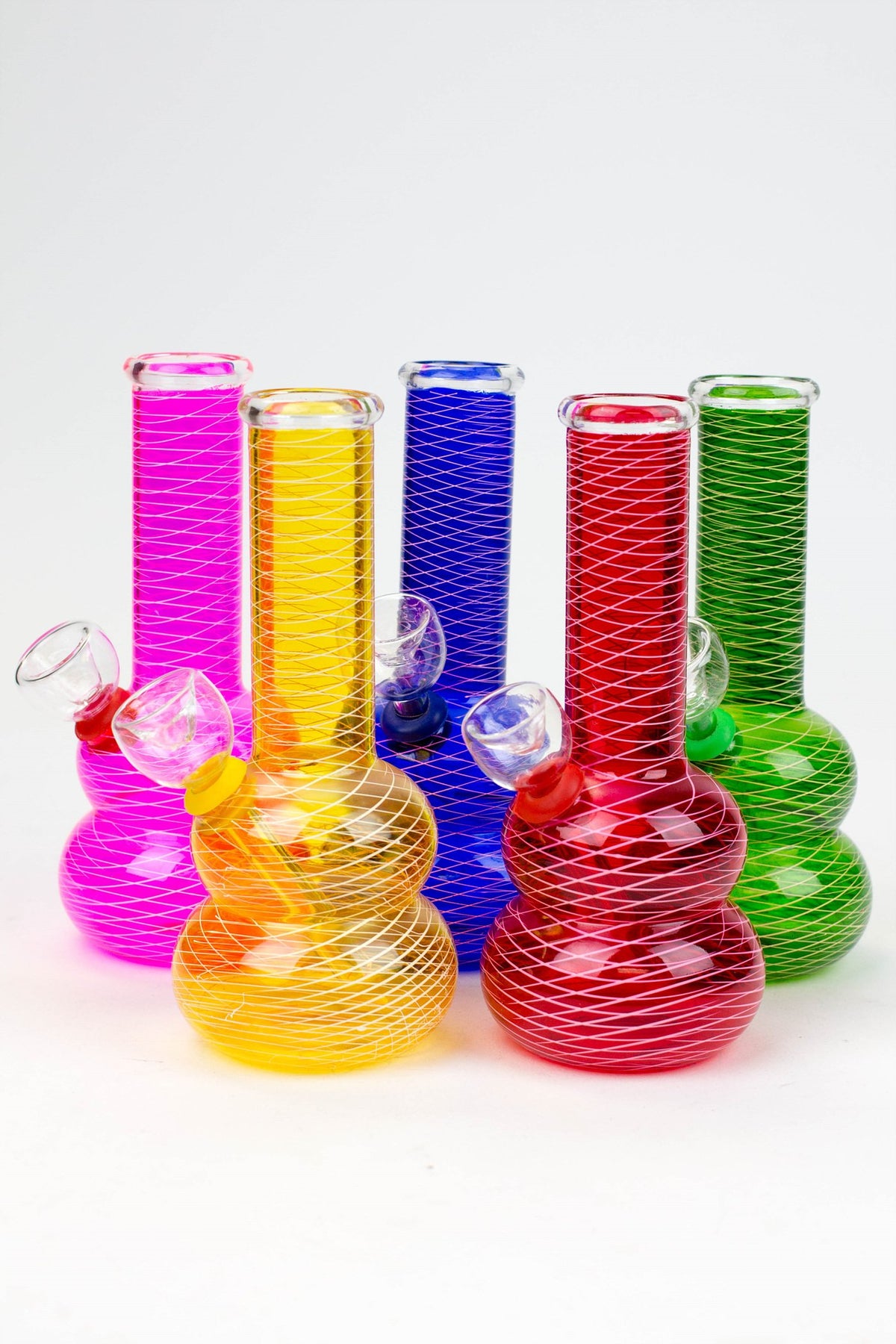 6" color glass water bong 318 — Bong