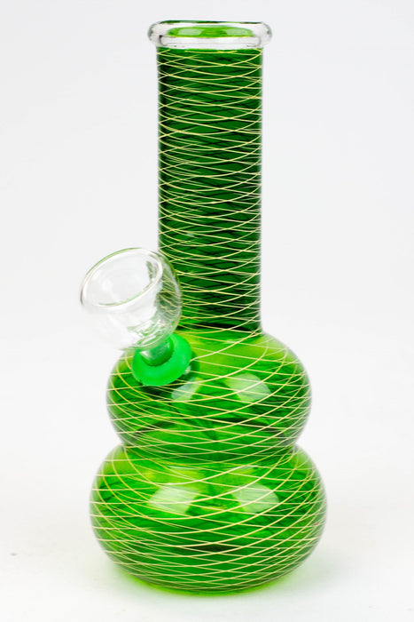 6" color glass water bong - 318