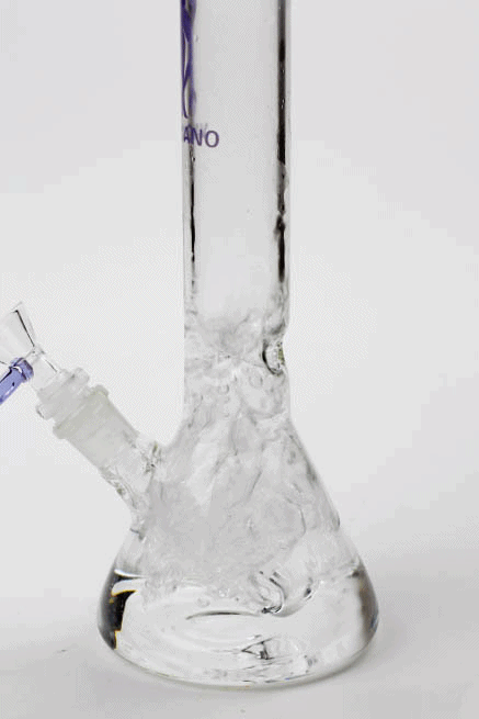 11.5" Valcano beaker glass water bong