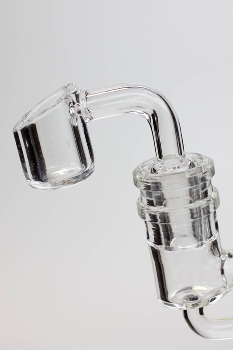 6" Genie Double glass recycle rig with shower head diffuser