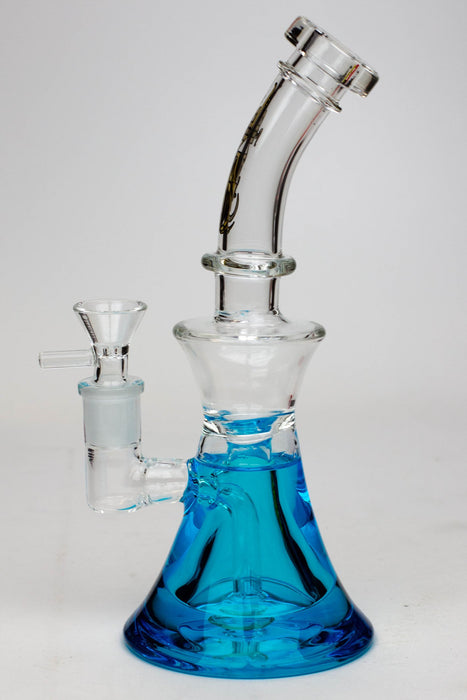 9" GENIE Shower head glass beaker bong with liquid cooling freezer