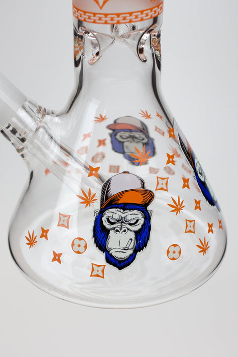 12" Gorilla glass water bong-Glow in the dark ( GBT21001 )