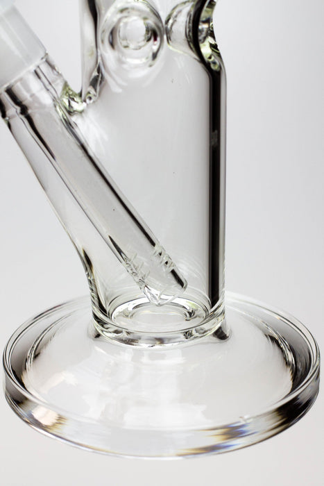 14" Clear tube thick glass water bong ( K5 )