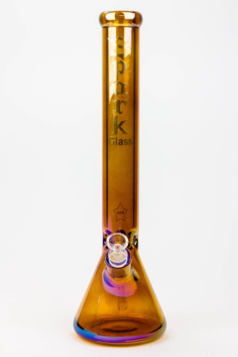 17.5" SPARK / 9 mm / Electroplated glass beaker bong