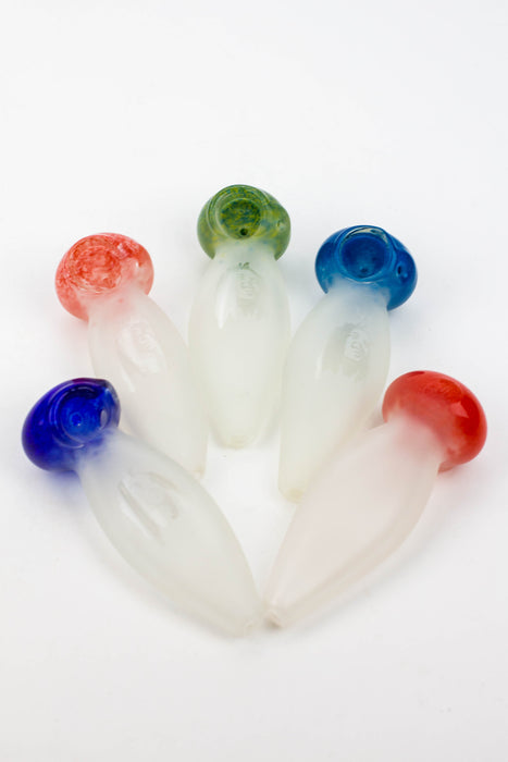 4.5" Frost soft glass hand pipe - 8698