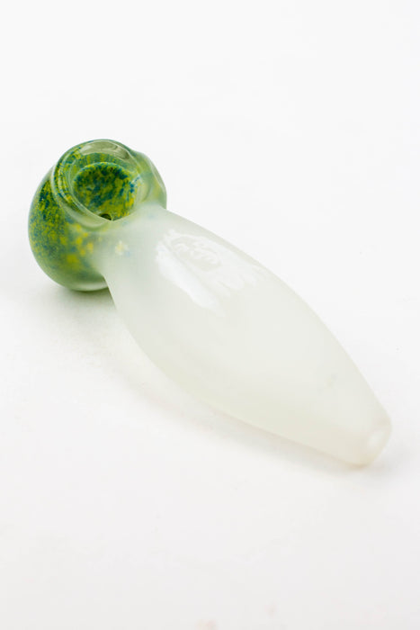 4.5" Frost soft glass hand pipe - 8698