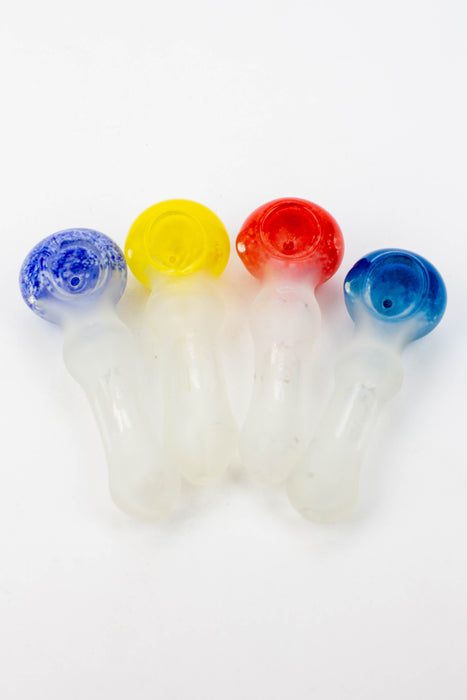 4.5" Frost soft glass hand pipe - 8699