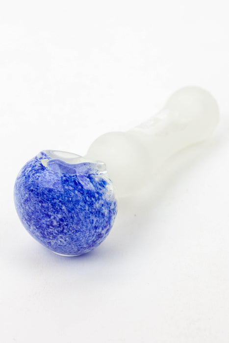 4.5" Frost soft glass hand pipe - 8699