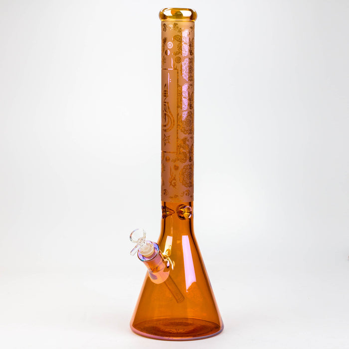 19" GENIE / 7 mm / Electroplated glass beaker bong