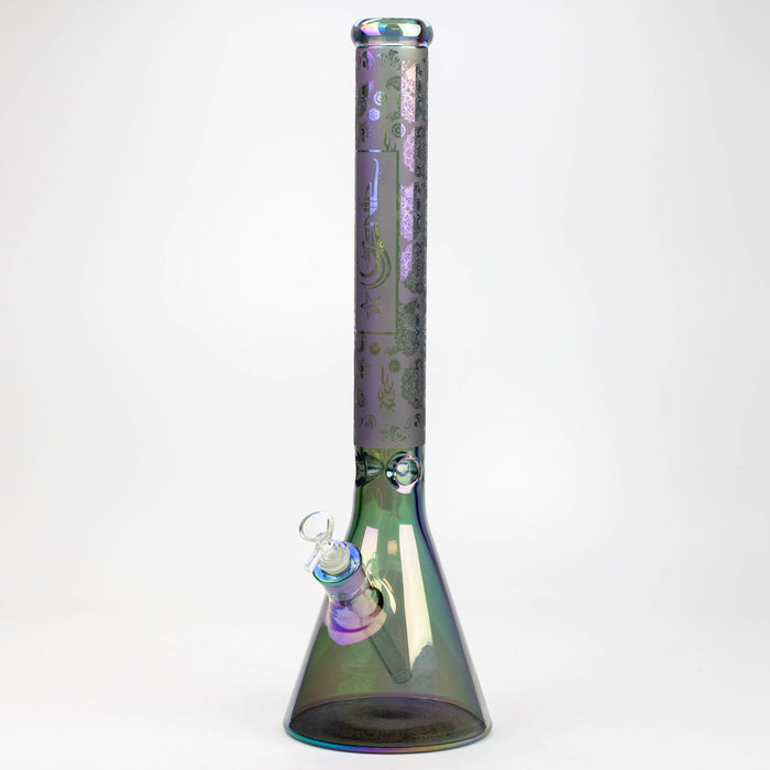 19" GENIE / 7 mm / Electroplated glass beaker bong