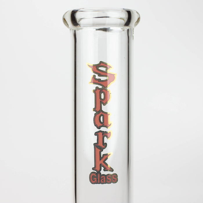 12" SPARK beaker glass water bong