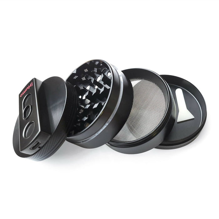 Innovative 2 in 1 Grinder & USB Lighter, 4 Parts (60mm)