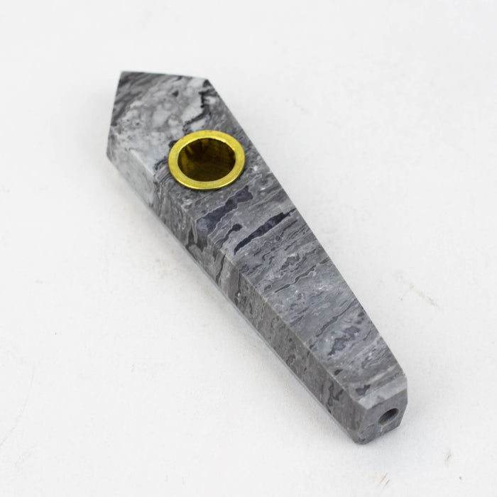 Acid Secs - Crystal Stone Smoking Pipe without choke hole