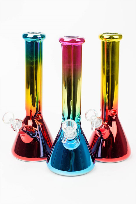 10" Metallic gradation glass water bong