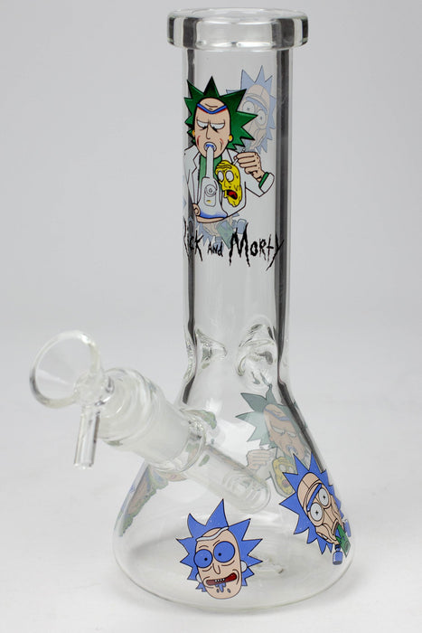 8" NM glass water bong-CL